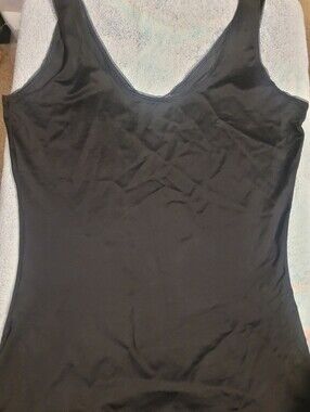 Red Hot By Spanx Women's Black Scoop Neck Shapewear Top